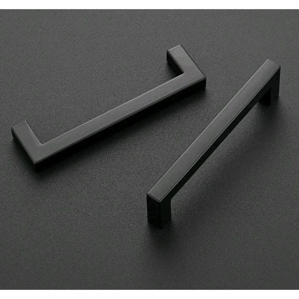 Ravinte 30 Pack Solid 5 Inch‎ Kitchen Square Cabinet Handles Matte Black Pulls
